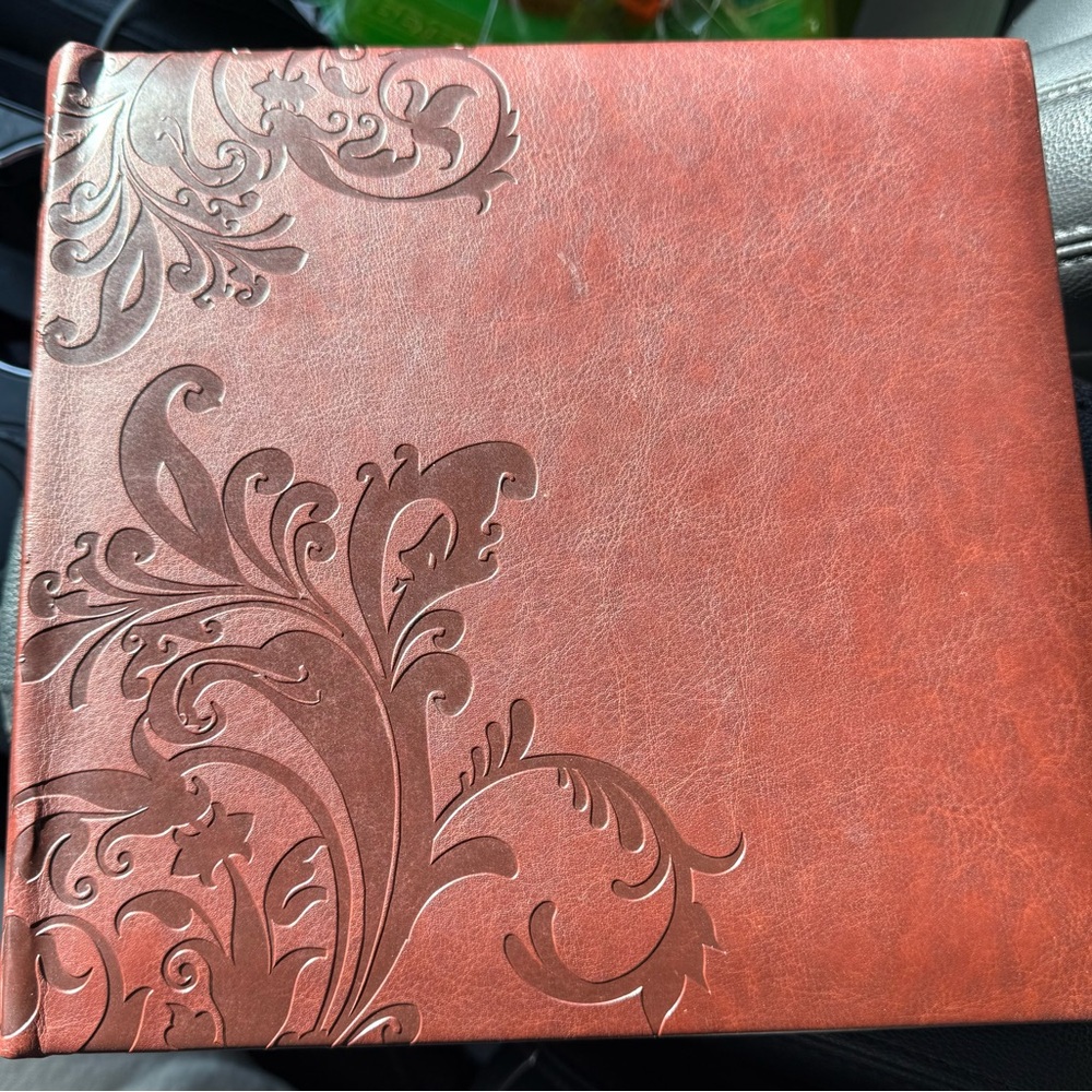 Elegant Brown Embossed Photo Album